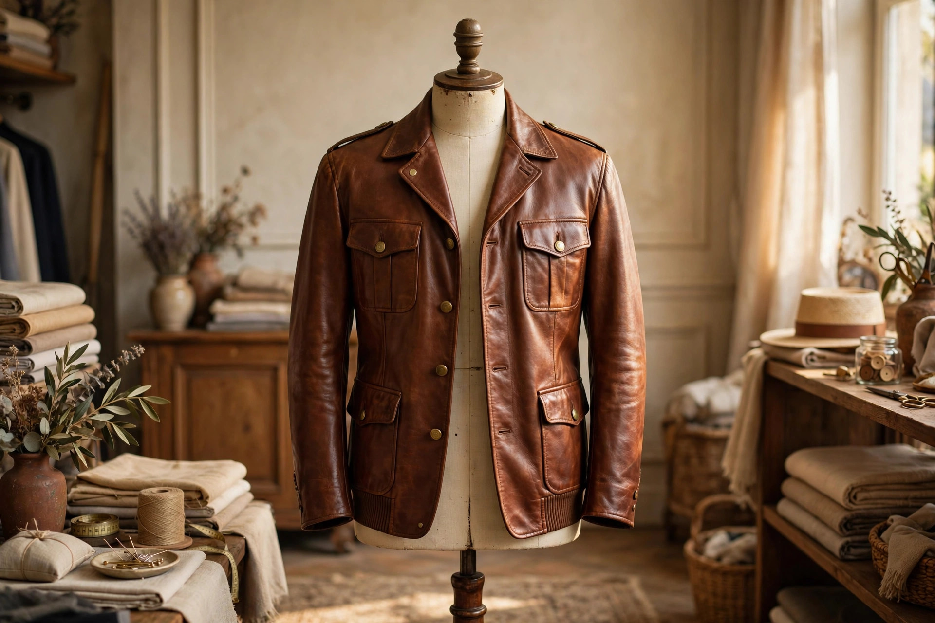 Men's leather jacket
